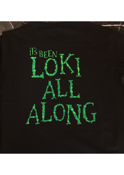 Loki Çift Baskılı %100 Pamuk Oversize T-Shirt Büyük Beden Tişört modelleri