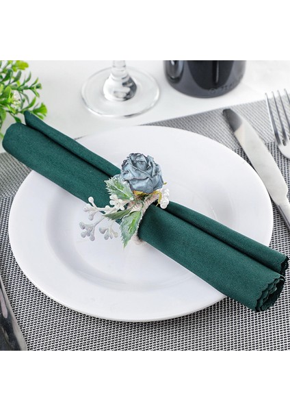 6x Napkin Yüzükler Sevgililer Günü Festivali Masa Dekorasyonu Için Peçete Tokaları Mavi (Yurt Dışından) modelleri