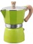 1 Adet Alüminyum Italyan Moka Espresso Kahve Makinesi Filtre Soba Pot 3 Bardak Yeşil | Coffee Tencere (Yurt Dışından) 1