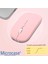 1600 Dpı Şarj Edilebilir 2.4 Ghz Çift Modlu Bluetooth Kablosuz Mouse - AL2675 Pembe 4