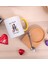 Kişiye Özel Best Friends Ahşap Altlıklı Kaşıklı Sarı Kupa Bardak 2