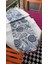 Ela Etnik Baskılı Duck Kumaş Krem/Renkli Runner 50*150 cm - 96 1