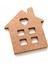 11 cm Boyanabilir Mini Ev Süsü Ham Mdf 6 mm 1