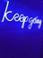 Keep Going Neon LED Duvar Yazısı Dekoratif Işıklı Gece Lambası Duvar Süsü 3