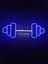 Dumbell Neon Tabela Fitness Neon LED Dekoratif Duvar Aydınlatması Spor Neon Duvar Dekorasyonu 1