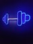 Dumbell Neon Tabela Fitness Neon LED Dekoratif Duvar Aydınlatması Spor Neon Duvar Dekorasyonu 2