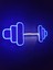 Dumbell Neon Tabela Fitness Neon LED Dekoratif Duvar Aydınlatması Spor Neon Duvar Dekorasyonu 3