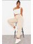 Kaşkorse Kumaş Askılı Bodycon Crop 2