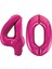 40.yaş Folyo Balon Seti Pembe 40 cm 2