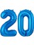 20.yaş Folyo Balon Seti Mavi 40 cm 1