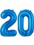20.yaş Folyo Balon Seti Mavi 40 cm 2