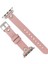 Apple Watch Uyumlu Deri Kordon Visby 38-40-41MM Ferro Nu2 Pembe 4