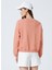 Ravello-Y Bisiklet Yaka Crop Düz Pembe Kadın Sweatshirt 3