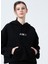 Kapüşonlu Oversize Düz Siyah Kadın Sweatshirt - Jxcarla Ls Oversize Hoodie By 1