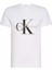 Calvin Klein Erkek Core Monogram Slim Beyaz T-Shirt 1