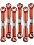 Haoen 6 Adet Metal Çubuk Aksesuarları Ön / Arka ve Rc Wltoys Için Servo Bağlantısı A949 A959 A969 A979 K929 Kırmızı 1