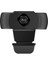 Cmos Sensörlü Hd 1080P Mikrofonlu USB Webcam -Siyah (Yurt Dışından) 1