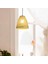 25 Cm Dokuma Rattan Avize, 220 V E27 * 1 Ampul Olmadan, Başucu Lambası, Rattan Restoran, Sarı Lamba (Yurt Dışından) 2