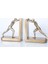 1 Çift Dekoratif Kitap Raf Raf Bookends, Altın Adam Kitap Desteği Iterek, Kitap Durdurucu Süsler Ev Dolabı Için Reçine Craft | Bookends (Yurt Dışından) 1