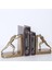 1 Çift Dekoratif Kitap Raf Raf Bookends, Altın Adam Kitap Desteği Iterek, Kitap Durdurucu Süsler Ev Dolabı Için Reçine Craft | Bookends (Yurt Dışından) 4
