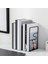 1 Çift Demir Bookends Kitap Standı Destek Masaüstü Ofis Dergisi Organizatör Kaymaz Raf Raf Tutucu Dekoratif | Bookends (Yurt Dışından) 2