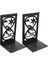2 Adet Taşınabilir Bookends Demir Raflar Uygun Demir Kitap Durdurucu (Siyah) | (Yurt Dışından) 1