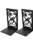 2 Adet Taşınabilir Bookends Demir Raflar Uygun Demir Kitap Durdurucu (Siyah) | (Yurt Dışından) 2
