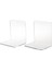 2 Adet Temizle Akrilik Bookends L Şekilli Masa Organizatör Masaüstü Kitap Tutucu Okul Kırtasiye Ofis Aksesuarları | Bookends (Yurt Dışından) 1