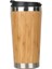 450 Ml Bambu Kahve Fincanı Paslanmaz Çelik Kahve Seyahat Kupa Sızdırmaz Kapak Izole İle Yalıtımlı Kahve Eşlik Kupası Kullanımlık Woode | Kumuş (Sarı) (Yurt Dışından) 1