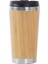 450 Ml Bambu Kahve Fincanı Paslanmaz Çelik Kahve Seyahat Kupa Sızdırmaz Kapak Izole İle Yalıtımlı Kahve Eşlik Kupası Kullanımlık Woode | Kumuş (Sarı) (Yurt Dışından) 2