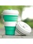 Yaratıcı 550 Ml Katlanır Silikon Fincan Seyahat Taşınabilir Su Kupası Silika Kahve Kupa Teleskopik Içme Katlanabilir Kupalar | Kupalar (Yeşil) (Yurt Dışından) 2