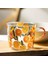 500 Ml Sarı Şeftali Kaktüs Cam Çay Süt Kupaları Ölçekli Kahve Kupa Parti Yaratıcı Drinkware Tumbler Su Bardakları | Kupalar (Turuncu) (Yurt Dışından) 4