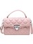 Moda Batı Tarzı Omuz Çantası Messenger Çanta Küçük Kare Çanta Sınırsız Çanta Çanta (Pembe) (Yurt Dışından) 1