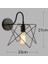 LED Duvar Işık Retro Loft Endüstriyel Duvar Lambası Siyah E27 Vintage Aplikler Duvar Lambası Endüstriyel Aydınlatma Armatürü Kapalı (D) (Yurt Dışından) 1