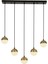 Avonnı AV-60374-5EY Siyah/eskitme Boyalı/kaplama Modern Avize LED Metal Pleksi 80X12CM 1