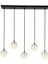Avonnı AV-60374-5KY Siyah/krom Boyalı/kaplama Modern Avize LED Metal Pleksi 80X12CM 1