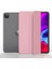 Apple iPad Pro 4. Nesil (2020) 12.9" Kılıf + Kalem Uyku Modlu Smart Cover Katlanabilir Standlı Kapaklı Tablet Kılıf Ros Gold 1