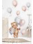 Sevimli Ayıcık ve Balonlar Çocuk Bebek Odası Sticker Seti 1