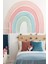 Soft Pastel Tonlarda Büyük Boy Gökkuşağı Çocuk Odası Sticker Seti 1