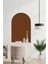 Bohem Tarzı Oval Koyu Kahve Duvar Dekorasyon Sticker (60X100 Cm) 3