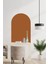 Bohem Tarzı Oval Kahverengi Duvar Dekorasyon Sticker (60X100 Cm) 3
