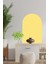 Bohem Tarzı Oval Sarı Duvar Dekorasyon Sticker (60X100 Cm) 2