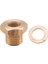 1/8 "npt Kadın Metrik M14X1.5 Erkek Yağ Basınç Göstergesi Adaptörü Pirinç (Yurt Dışından) 1