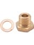 1/8 "npt Kadın Metrik M14X1.5 Erkek Yağ Basınç Göstergesi Adaptörü Pirinç (Yurt Dışından) 5