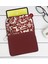 Gift Retro Motif Tasarımlı Taşınabilir Koruyucu Tablet Kılıfı & Organizer Çanta - Bordo-3 1