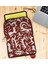 Gift Retro Motif Tasarımlı Taşınabilir Koruyucu Tablet Kılıfı & Organizer Çanta - Bordo-3 2