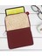 Gift Retro Motif Tasarımlı Taşınabilir Koruyucu Tablet Kılıfı & Organizer Çanta - Bordo-1 1