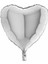 Gümüş Kalp Folyo Balon 45 cm - 3 Adet 1