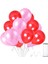 Kırmızı - Lila Metalik Balon 20 Adet 1