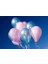Metalik Mavi Pembe Balon 50 Adet 1